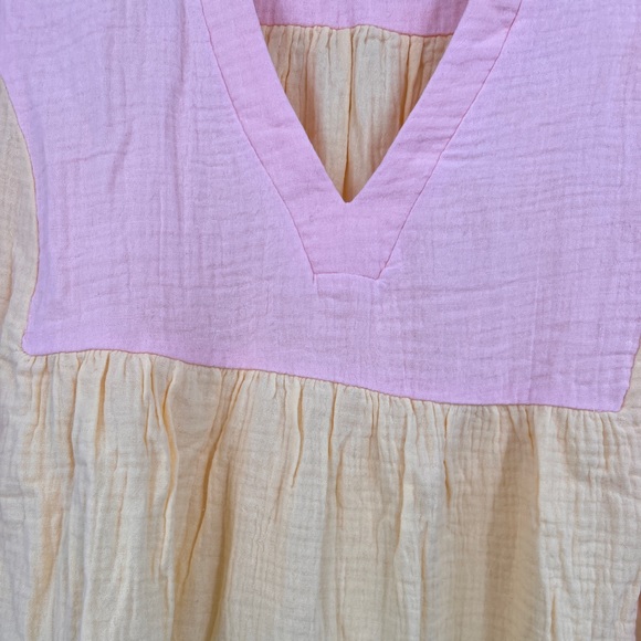 Tuckernuck Sorbet Colorblock Lightweight Gauze Kenzo Dress  Size Large  NWOT - Picture 5 of 6